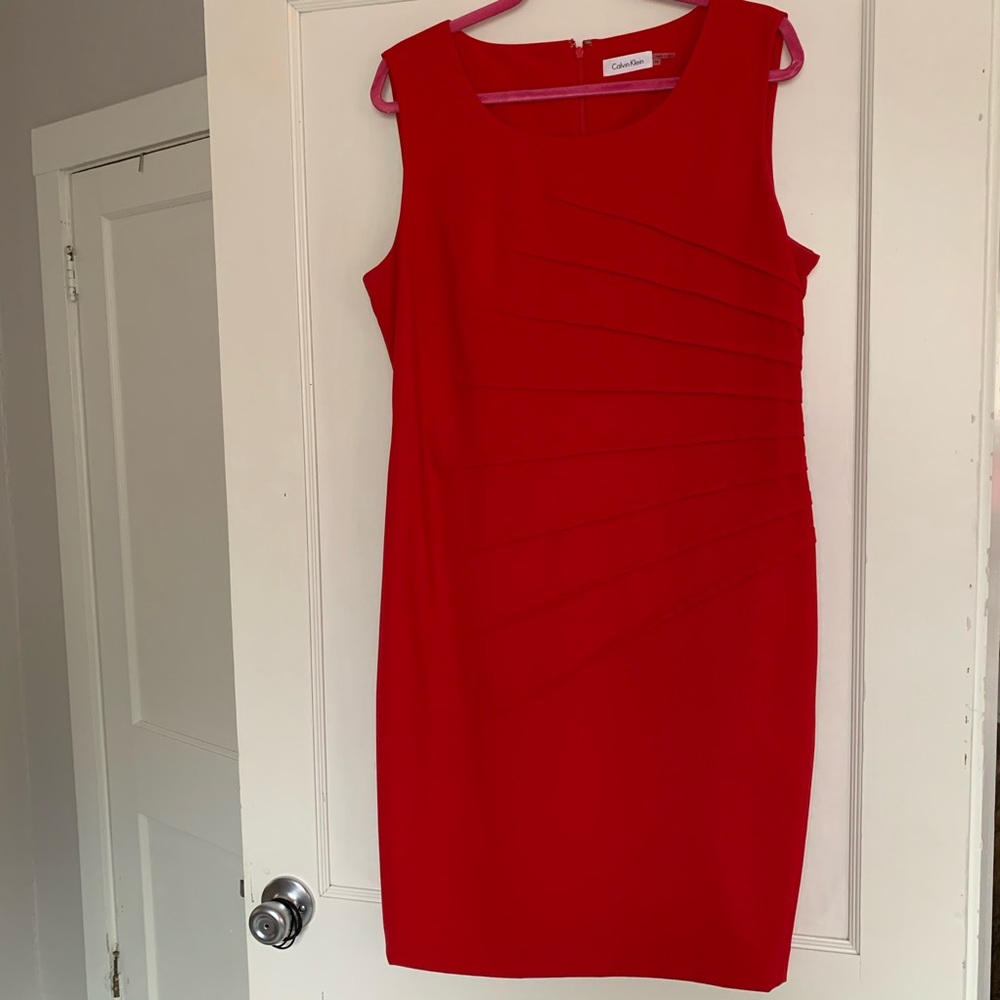 Red Calvin Klein Dress